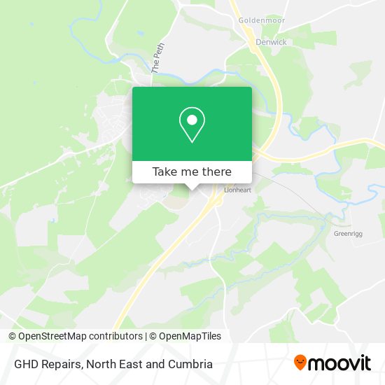GHD Repairs map