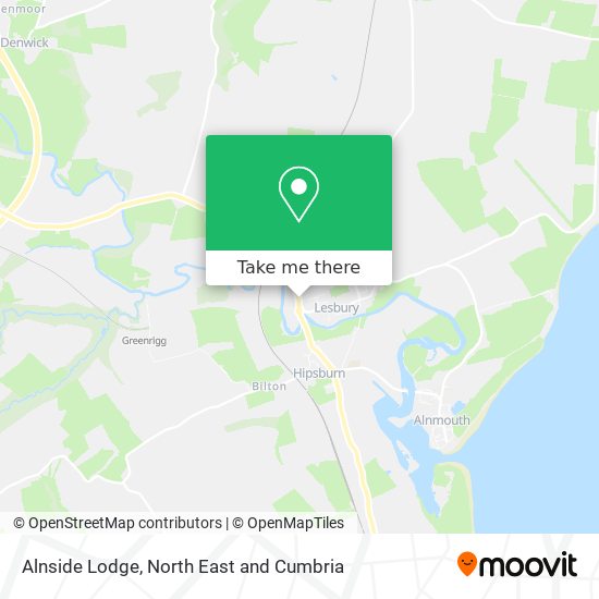 Alnside Lodge map