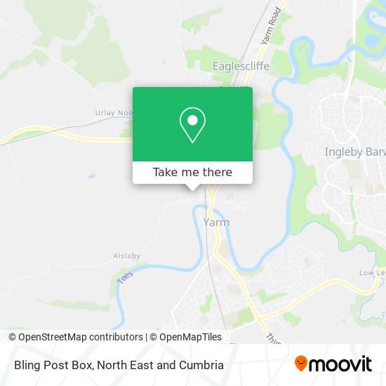 Bling Post Box map