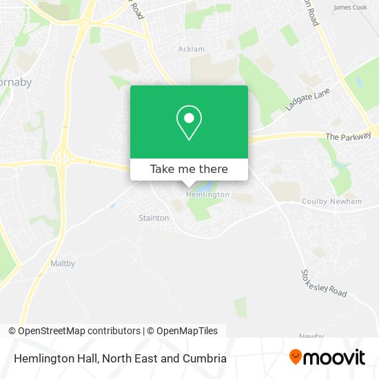 Hemlington Hall map