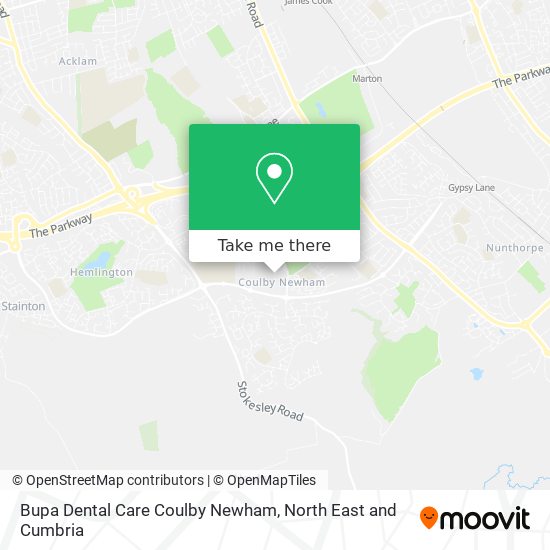Bupa Dental Care Coulby Newham map