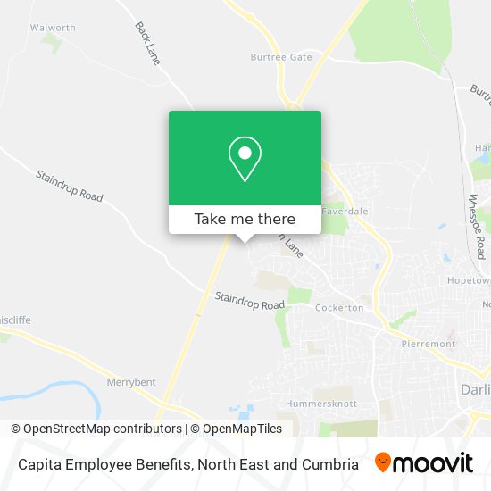 Capita Employee Benefits map