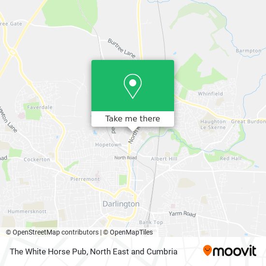 The White Horse Pub map