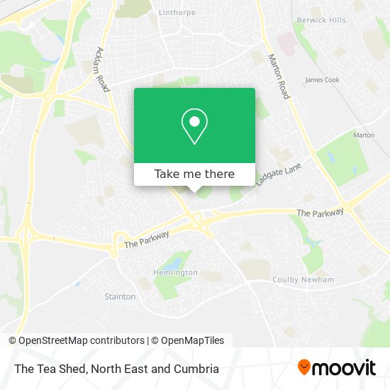The Tea Shed map