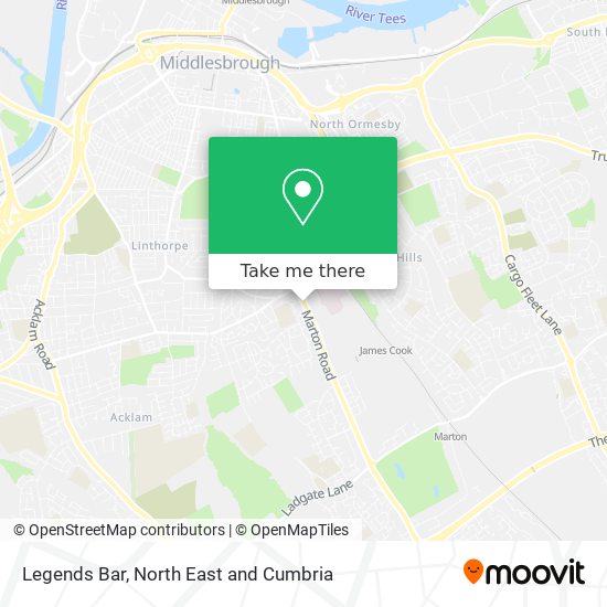 Legends Bar map