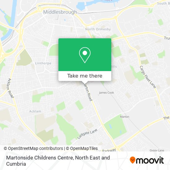 Martonside Childrens Centre map