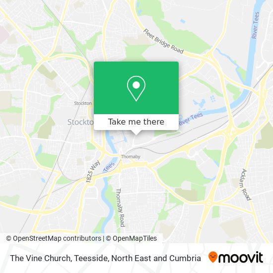 The Vine Church, Teesside map