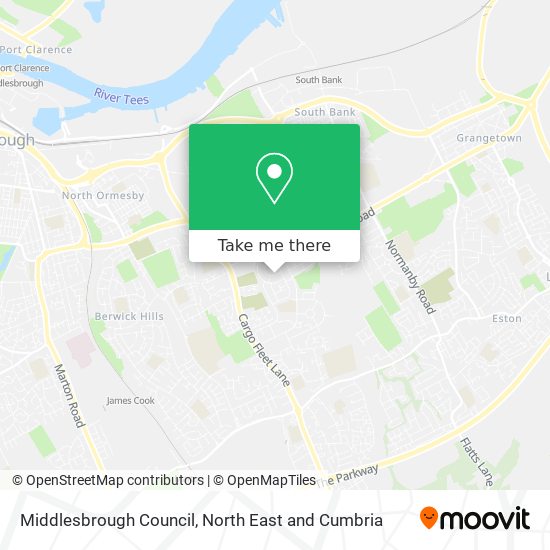 Middlesbrough Council map