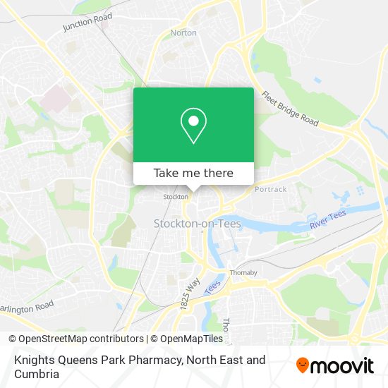 Knights Queens Park Pharmacy map