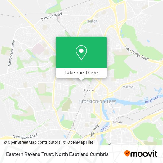 Eastern Ravens Trust map