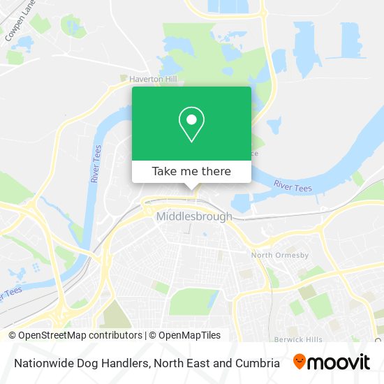 Nationwide Dog Handlers map