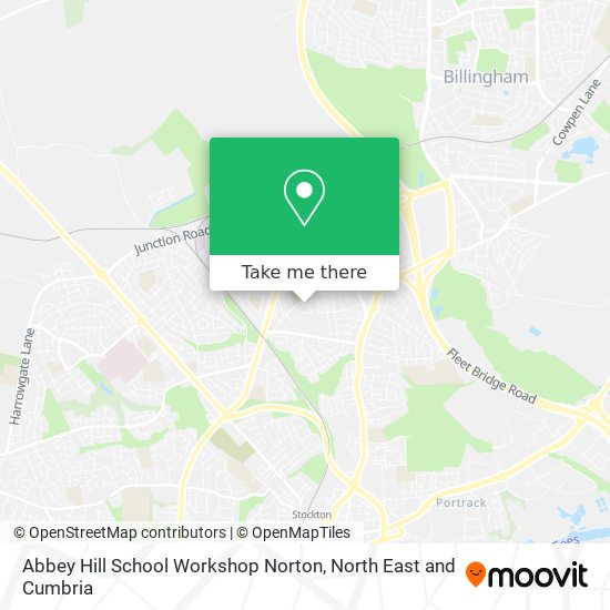 Abbey Hill School Workshop Norton map