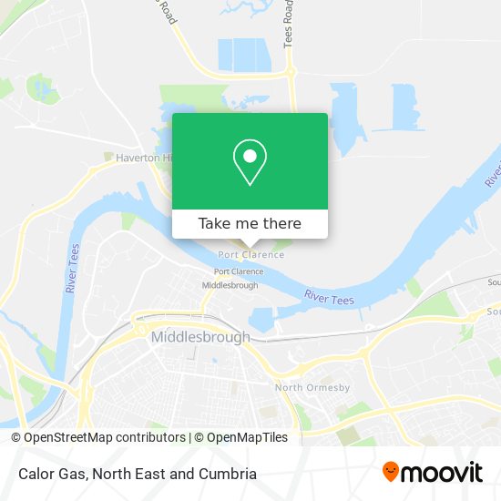 Calor Gas map