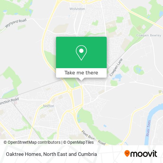Oaktree Homes map
