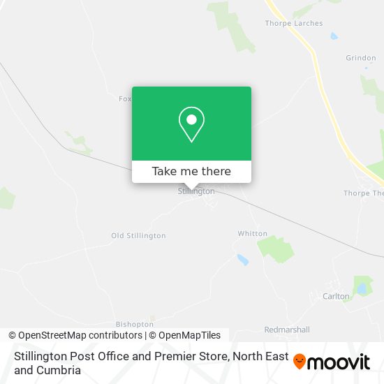 Stillington Post Office and Premier Store map
