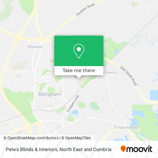 Pete's Blinds & Interiors map