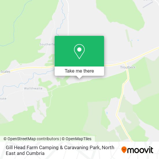 Gill Head Farm Camping & Caravaning Park map