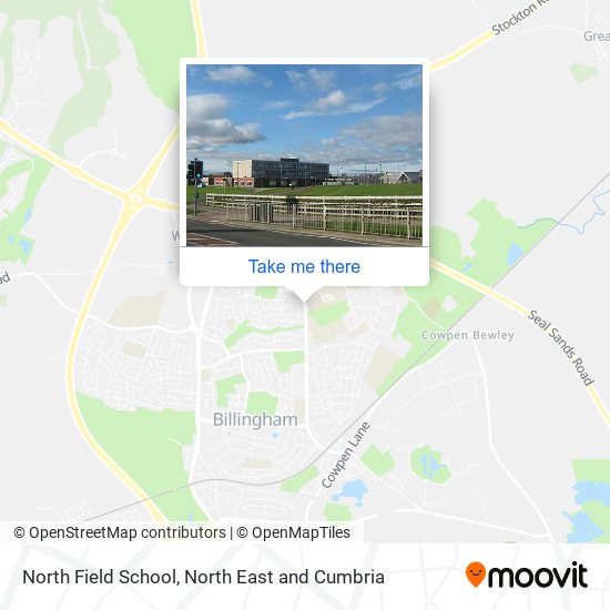 North Field School map