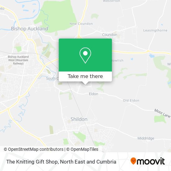 The Knitting Gift Shop map