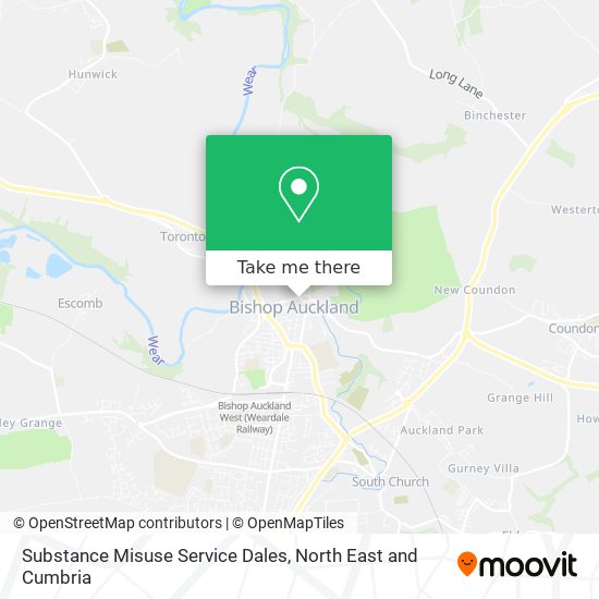 Substance Misuse Service Dales map