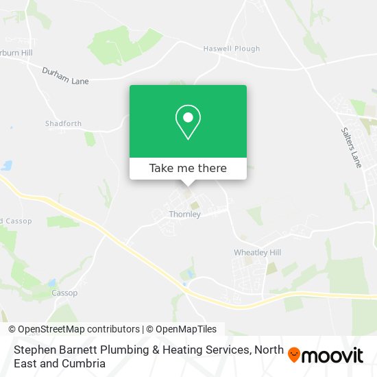 Stephen Barnett Plumbing & Heating Services map