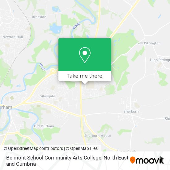 Belmont School Community Arts College map