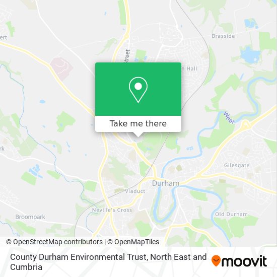 County Durham Environmental Trust map