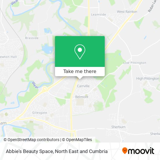 Abbie's Beauty Space map