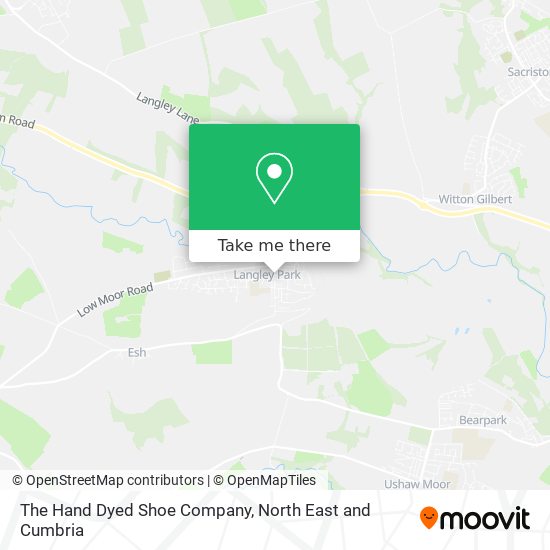 The Hand Dyed Shoe Company map