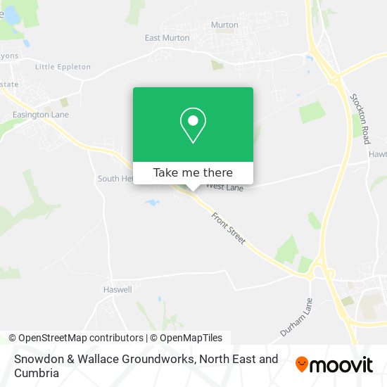 Snowdon & Wallace Groundworks map