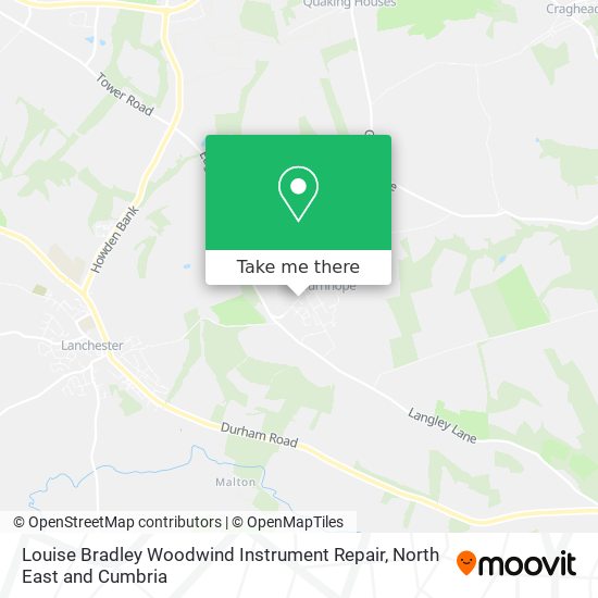 Louise Bradley Woodwind Instrument Repair map
