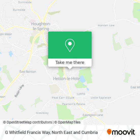 G Whitfield Francis Way map