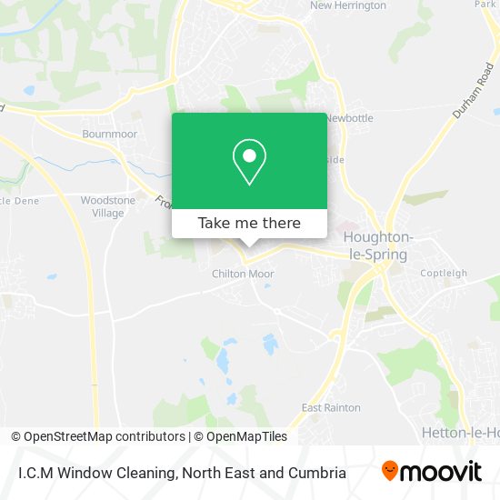 I.C.M Window Cleaning map
