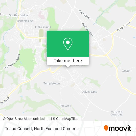 Tesco Consett map