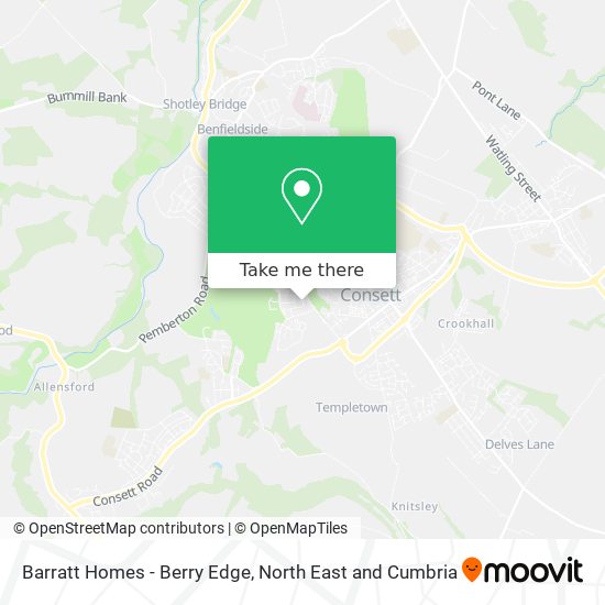 Barratt Homes - Berry Edge map