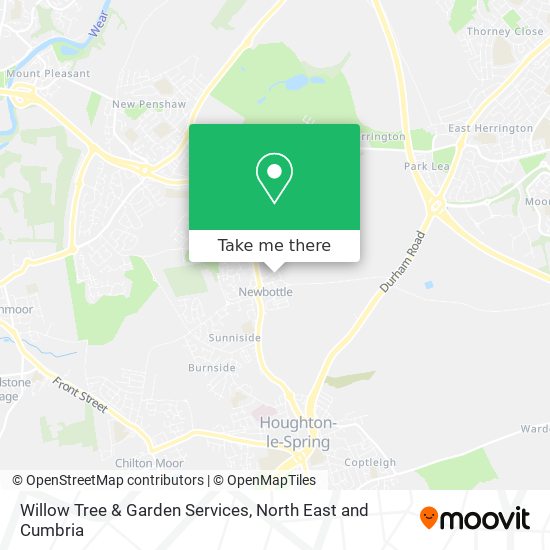Willow Tree & Garden Services map