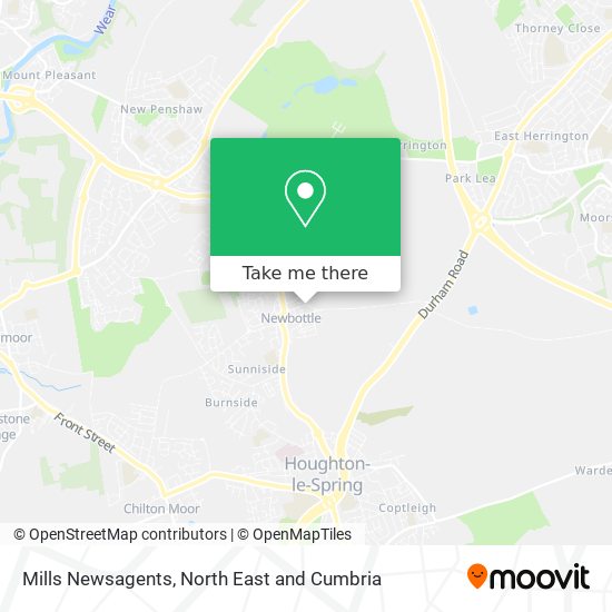 Mills Newsagents map