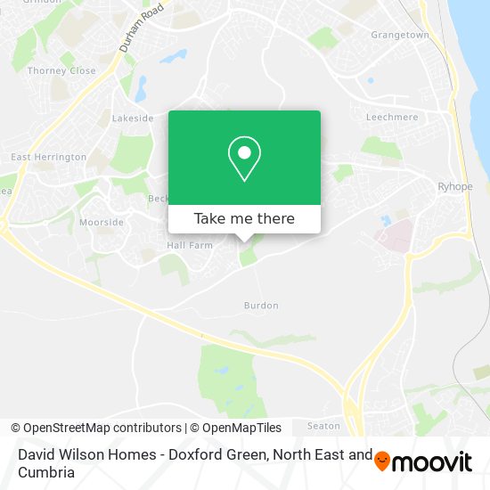 David Wilson Homes - Doxford Green map