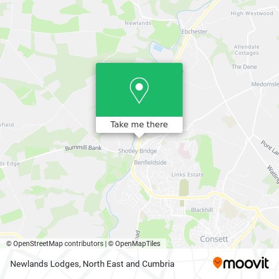 Newlands Lodges map
