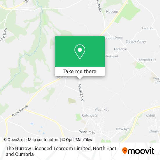 The Burrow Licensed Tearoom Limited map
