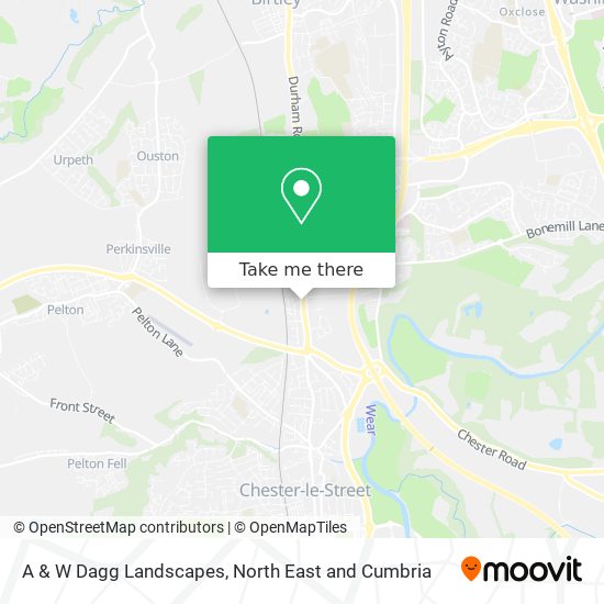 A & W Dagg Landscapes map