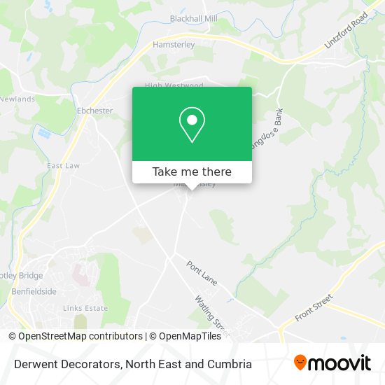Derwent Decorators map