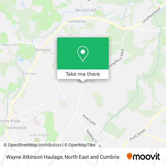 Wayne Atkinson Haulage map