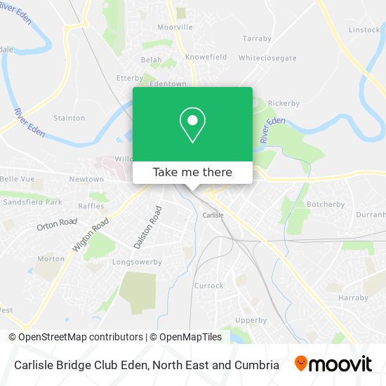 Carlisle Bridge Club Eden map