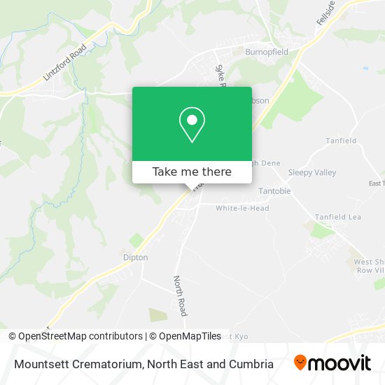 Mountsett Crematorium map
