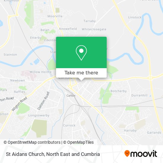St Aidans Church map