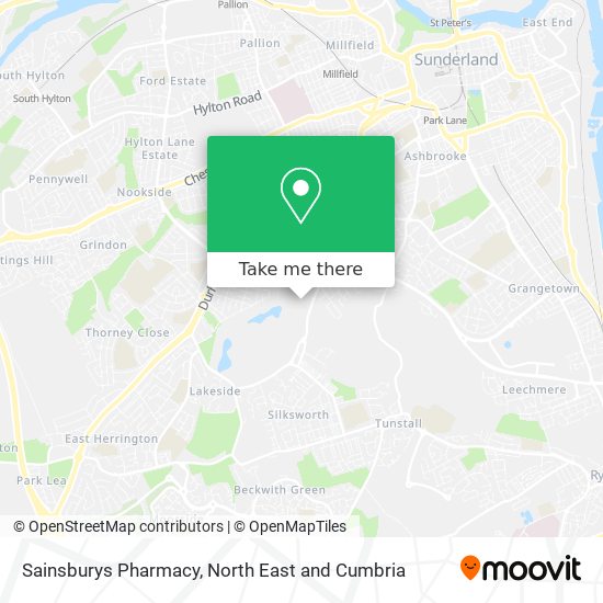 Sainsburys Pharmacy map