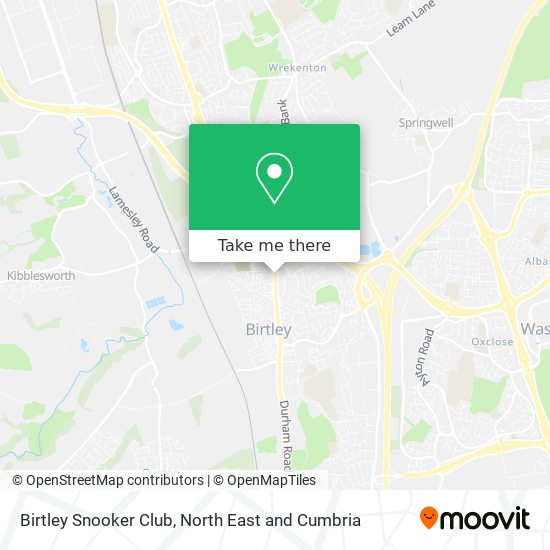 Birtley Snooker Club map