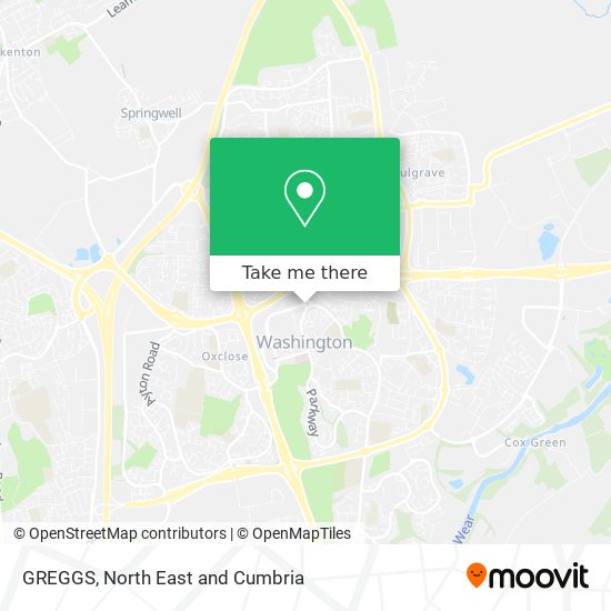 GREGGS map