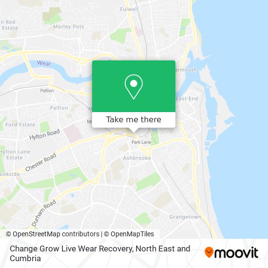 Change Grow Live Wear Recovery map